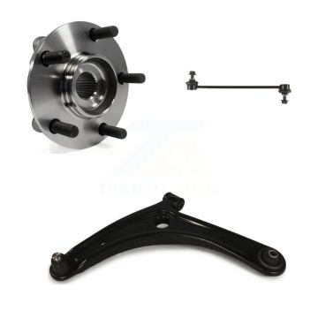 Front Left Hub Bearing Lower Control Arm with Ball Joint & Link Kit For Mitsubishi Lancer K77-101002