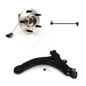 Front Left Hub Bearing Lower Control Arm & Link Kit For Pontiac Grand Prix Buick LaCrosse K77-101006