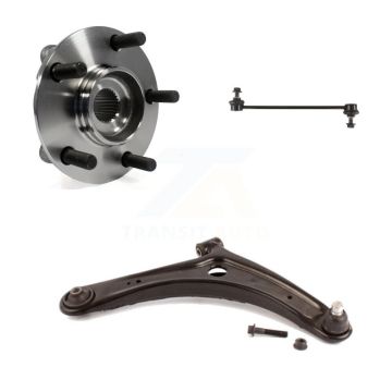 Front Right Hub Bearing Lower Control Arm with Ball Joint Link Kit For Mitsubishi Lancer K77-101049