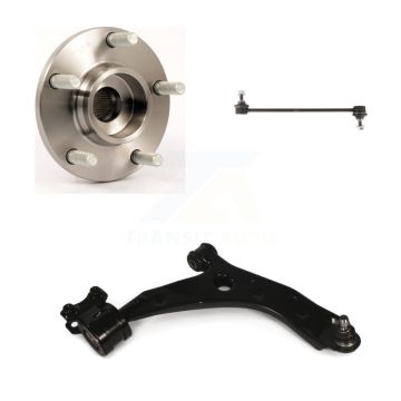 Front Right Hub Bearing Lower Control Arm with Ball Joint & Sway Bar Link Kit For Mazda 3 K77-101055