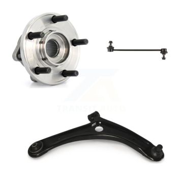 Front Right Hub Bearing Lower Control Arm with Ball Joint Link Kit For 2009 Dodge Caliber K77-101060