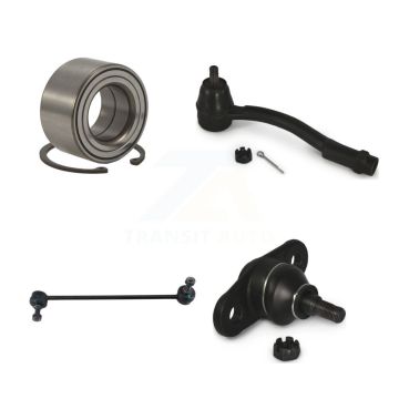 Front Left Bearing Lower Ball Joint Outer Tie Rod & Sway Bar Link Kit For Hyundai Accent K77-101090