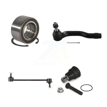 Front Left Bearing Lower Ball Joint Outer Tie Rod Sway Bar Link Kit For 2011-2014 Mazda 2 K77-101126