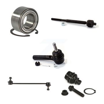 Front Bearing Lower Ball Joint Tie Rod End Link Kit (5Pc) For Jeep Patriot Compass Dodge K77-101129