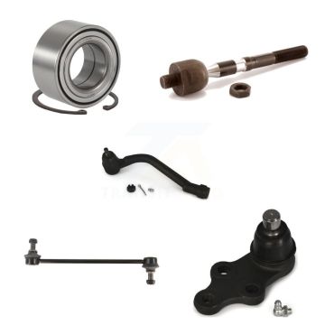 Front Left Bearing Lower Ball Joint Tie Rod Link Kit (5Pc) For Hyundai Sonata GAS engine K77-101132