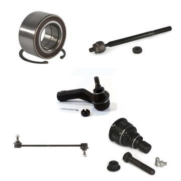 Front Right Wheel Bearing Lower Ball Joint Outer Inner Tie Rod Link Kit (5Pc) For Mazda 5 K77-101150