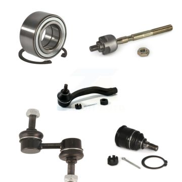 Front Right Bearing Lower Ball Joint Tie Rod Link Kit (5Pc) For 1999-2000 Honda Civic Si K77-101154