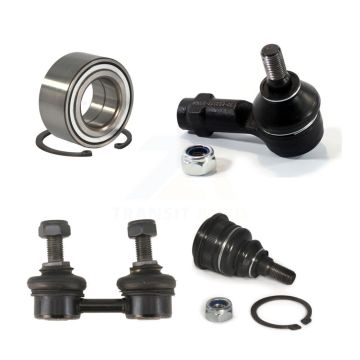 Front Wheel Bearing Lower Ball Joint Outer Tie Rod Link Kit For 2001-2006 Hyundai Elantra K77-101156