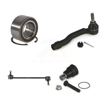 Front Right Wheel Bearing Lower Ball Joint Outer Tie Rod & Link Kit For 2011-2014 Mazda 2 K77-101181