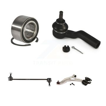Front Left Bearing Lower Control Arm with BJ Outer Tie Rod Link Kit For Ford Focus C-Max K77-101252
