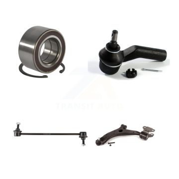 Front Left Bearing Lower Control Arm Outer Tie Rod & Link Kit For 2010-2013 Mazda 3 Sport K77-101261