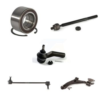 Front Left Bearing Lower Control Arm Tie Rod & Link Kit (5Pc) For 2010-2013 Mazda 3 Sport K77-101272