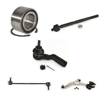Front Left Bearing Lower Control Arm with BJ Tie Rod Link Kit (5Pc) For Ford Focus C-Max K77-101273