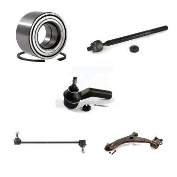 Front Left Bearing Lower Control Arm with Ball Joint Tie Rod & Link Kit (5Pc) For Mazda 3 K77-101277