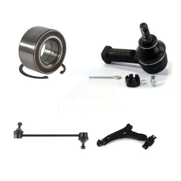 Front Left Bearing Lower Control Arm w/ Ball Joint Outer Tie Rod Link Kit For Ford Focus K77-101287