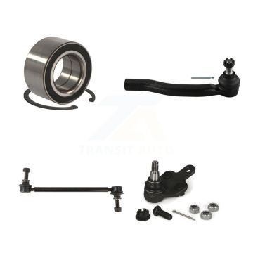 Front Right Bearing Lower Ball Joint Outer Tie Rod & Link Kit For 2004-2010 Toyota Sienna K77-101292