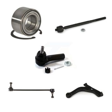 Front Right Wheel Bearing Lower Arm Tie Rod Link Kit (5Pc) For Ford Escape Mazda Tribute K77-101302