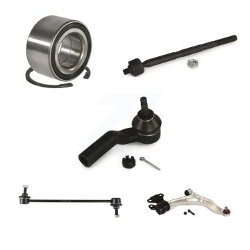 Front Right Bearing Lower Control Arm with BJ Tie Rod Link Kit (5Pc) For Ford Focus C-Max K77-101306