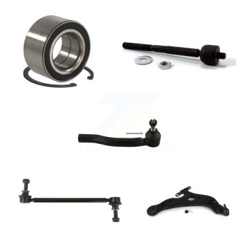 Front Right Bearing Lower Control Arm Tie Rod Link Kit (5Pc) For 2004-2010 Toyota Sienna K77-101315