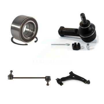 Front Right Bearing Lower Control Arm w/ Ball Joint Outer Tie Rod Link Kit For Ford Focus K77-101323
