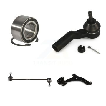 Front Right Bearing Lower Control Arm Outer Tie Rod & Link Kit For 2013-2019 Ford Escape K77-101328