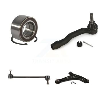 Front Right Wheel Bearing Lower Control Arm Outer Tie Rod Link Kit For 2011-2014 Mazda 2 K77-101336