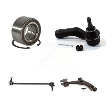 Front Right Bearing Lower Control Arm Outer Tie Rod Link Kit For 2010-2013 Mazda 3 Sport K77-101338