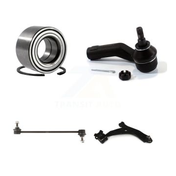 Front Right Bearing Lower Control Arm with Ball Joint Outer Tie Rod Link Kit For Mazda 3 K77-101339