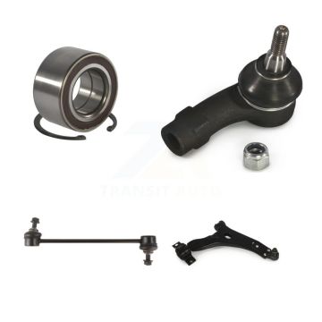 Front Right Bearing Lower Control Arm w/ Ball Joint Outer Tie Rod Link Kit For Ford Focus K77-101344