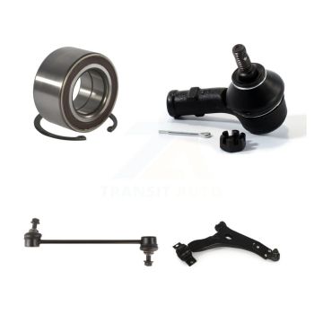 Front Right Bearing Lower Control Arm w/ Ball Joint Outer Tie Rod Link Kit For Ford Focus K77-101345