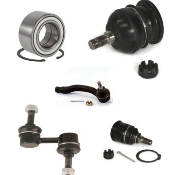 Front Left Bearing Upper Lower Ball Joint Outer Tie Rod End Link Kit (5Pc) For Honda CR-V K77-101363