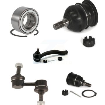 Front Right Bearing Upper Lower Ball Joint Outer Tie Rod & Link Kit (5Pc) For Honda CR-V K77-101364