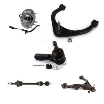 Front Right Bearing Lower Upper Control Arm Outer Tie Rod Link Kit (5Pc) For Ram 1500 4WD K77-101368