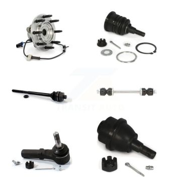 Front Bearing Upper Lower Ball Joint Tie Rod Link Kit (6Pc) For GMC Chevrolet Sierra 2500 K77-101381