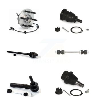 Front Bearing Upper Lower Ball Joint Tie Rod & Link Kit (6Pc) For Chevrolet GMC Silverado K77-101387