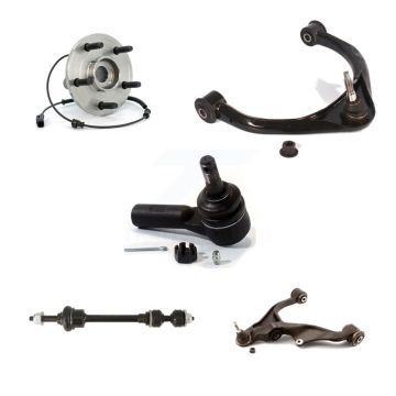 Front Left Bearing Lower Upper Control Arm Outer Tie Rod Link Kit (5Pc) For Ram 1500 4WD K77-101391