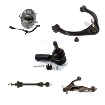 Front Left Bearing Lower Upper Control Arm Outer Tie Rod Link Kit (5Pc) For Ram 1500 4WD K77-101392