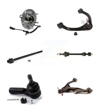 Front Left Bearing Lower Upper Control Arm Tie Rod & Link Kit (6Pc) For 2012 Ram 1500 4WD K77-101393