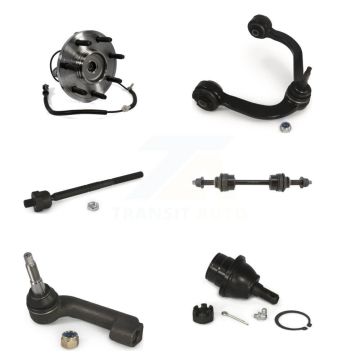 Front Left Bearing Upper Control Arm with BJ Lower Ball Joint Tie Rod Link Kit (6Pc) For K77-101398