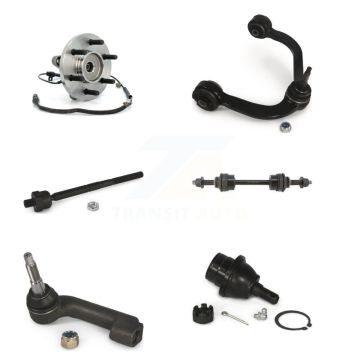 Front Left Bearing Upper Control Arm with BJ Lower Ball Joint Tie Rod Link Kit (6Pc) For K77-101399
