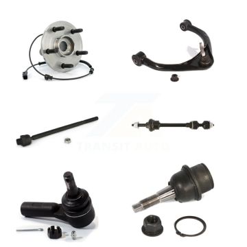Front Left Bearing Upper Control Arm Lower Ball Joint Tie Rod & Link Kit (6Pc) For Dodge K77-101401