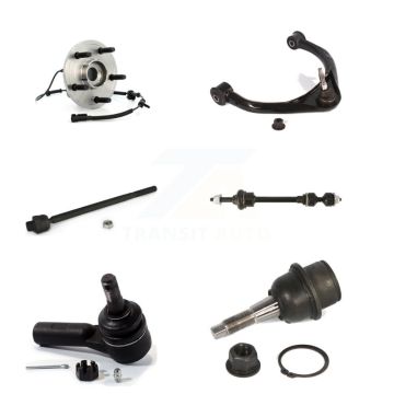 Front Left Bearing Upper Arm Lower Ball Joint Tie Rod & Link Kit (6Pc) For Dodge Ram 1500 K77-101402