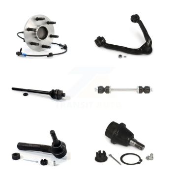Front Bearing Upper Arm Lower Ball Joint Tie Rod Link Kit (6Pc) For Chevrolet GMC 1500 XL K77-101405