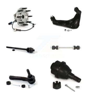Front Bearing Upper Control Arm Lower Ball Joint Tie Rod Link Kit (6Pc) For Chevrolet GMC K77-101406