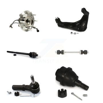 Front Bearing Upper Control Arm Lower Ball Joint Tie Rod Link Kit (6Pc) For GMC Chevrolet K77-101408
