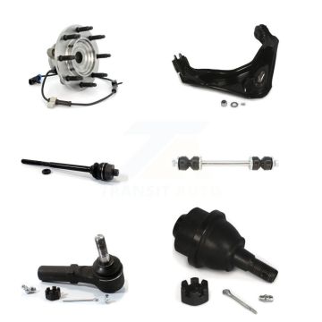 Front Bearing Upper Control Arm Lower Ball Joint Tie Rod Link Kit (6Pc) For GMC Chevrolet K77-101409