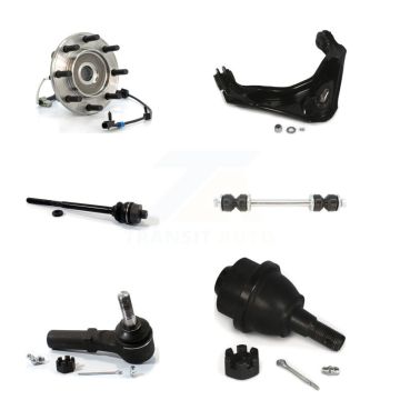 Front Bearing Upper Control Arm Lower Ball Joint Tie Rod Link Kit (6Pc) For Chevrolet GMC K77-101411