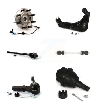 Front Bearing Upper Control Arm Lower Ball Joint Tie Rod Link Kit (6Pc) For Chevrolet GMC K77-101412