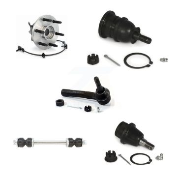 Front Bearing Upper Lower Ball Joint Outer Tie Rod Link Kit (5Pc) For Chevrolet GMC 1500 K77-101416