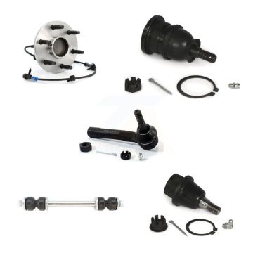 Front Bearing Upper Lower Ball Joint Outer Tie Rod Link Kit (5Pc) For Chevrolet GMC 1500 K77-101417